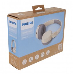 Philips TAH3209 Cuffie Wireless Bluetooth 5.3 On-Ear 25 Ore Multipoint Beige