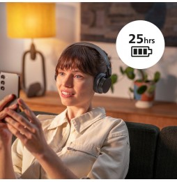 Philips TAH3209 Cuffie Wireless Bluetooth 5.3 On-Ear 25 Ore Multipoint Beige