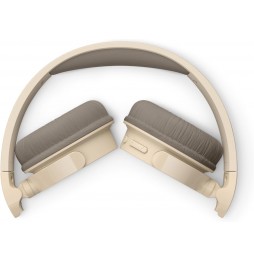 Philips TAH3209 Cuffie Wireless Bluetooth 5.3 On-Ear 25 Ore Multipoint Beige