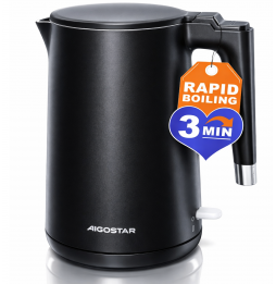 Aigostar Bollitore Elettrico 2200W 1.5L Acciaio...