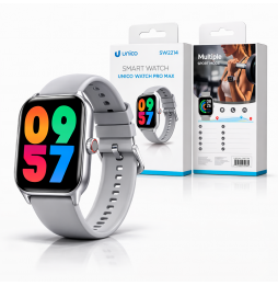 Unico SW2214 Smartwatch Pro Max Chiamate BT Silver 2.01" LED Cardio IP65
