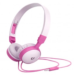 Unico HP1924 Cuffie Padiglione Bambino Microfono Jack 3.5mm Rosa Bianco 85dB