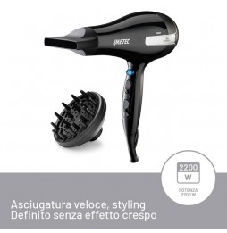 Imetec K7 2000 Asciugacapelli con Ionizzatore 2200W Diffusore e Concentratore