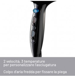 Imetec K7 2000 Asciugacapelli con Ionizzatore 2200W Diffusore e Concentratore