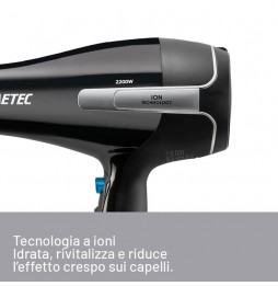Imetec K7 2000 Asciugacapelli con Ionizzatore 2200W Diffusore e Concentratore