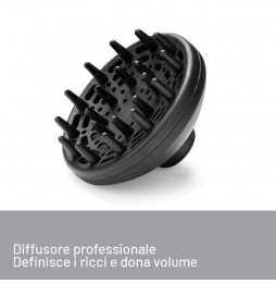 Imetec K7 2000 Asciugacapelli con Ionizzatore 2200W Diffusore e Concentratore