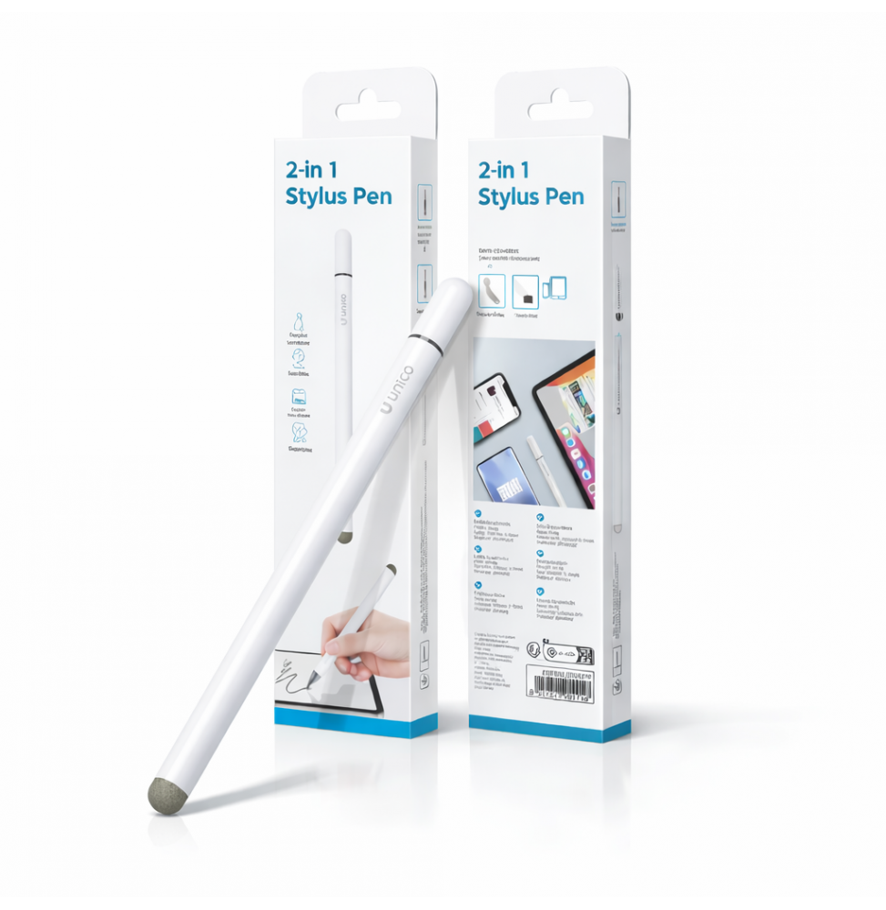 Unico Penna Capacitiva per iPad 2018+ Stilo USB-C Punta POM 1.5mm Alluminio
