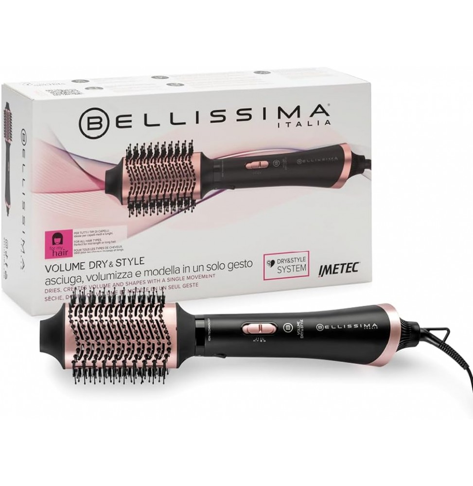 Imetec Bellissima Volume Dry&Style Spazzola Aria Volumizzante Ionica 1000W