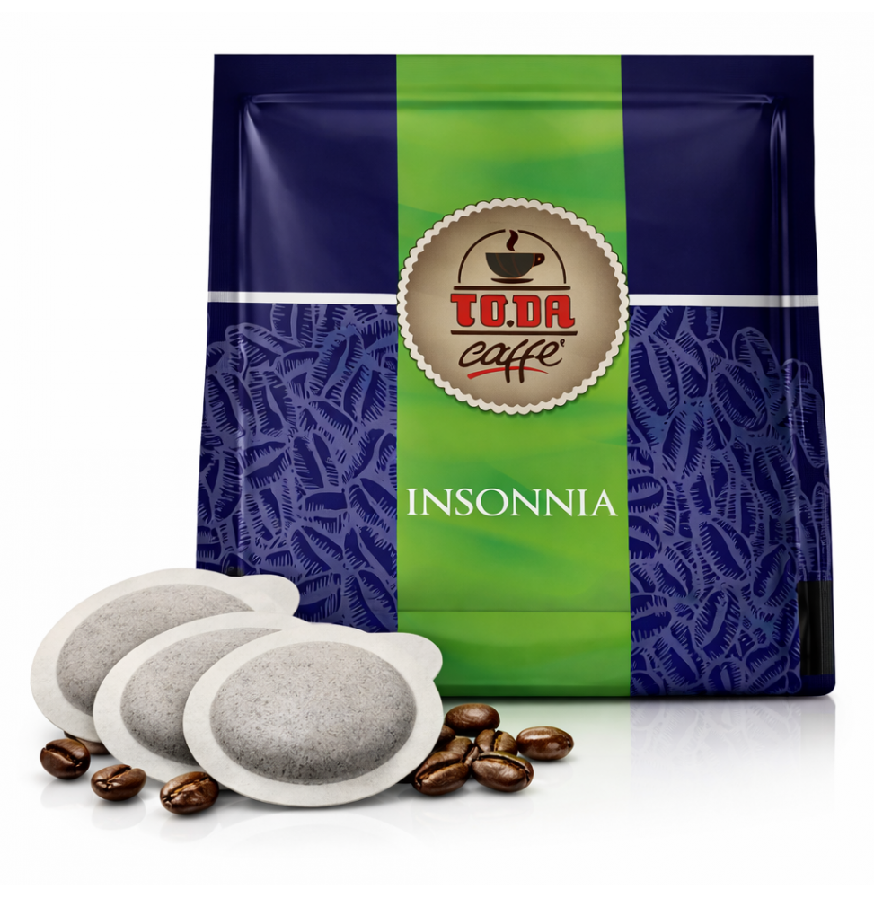 To.Da. Caffè Gusto Insonnia Cialde ESE 44 mm Filtro Carta Intense 100 Pezzi