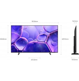 Samsung Tv Led 43" Pollici Ultra Hd 4K Smart Tizen UE43U8072 Dvb-T2/C/S2 AppleTv