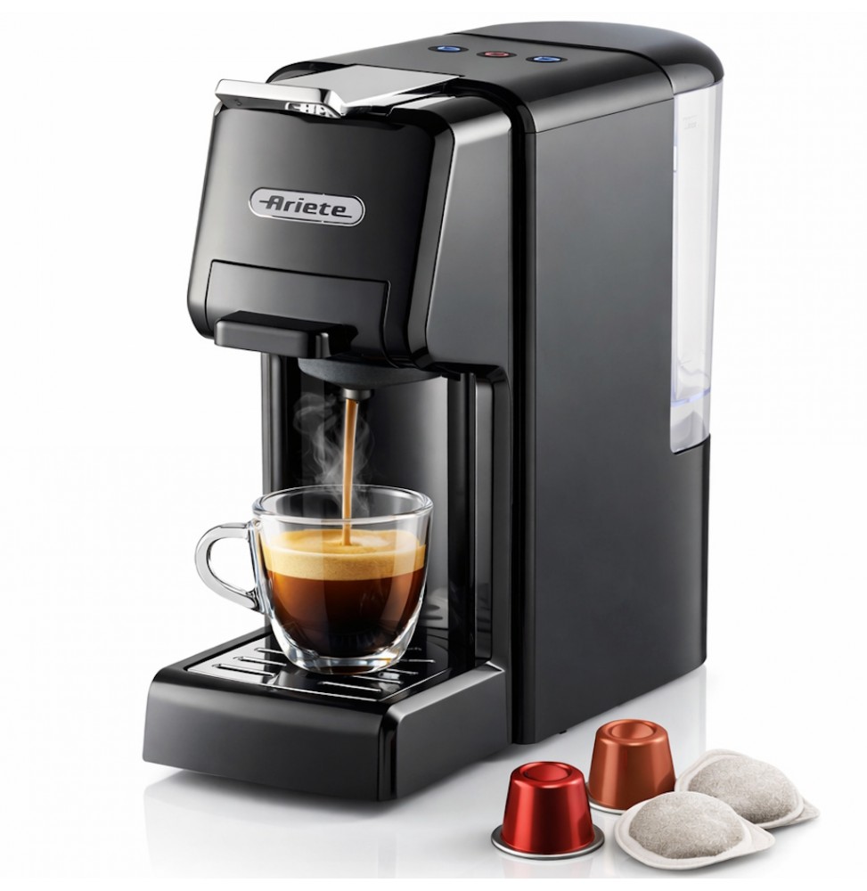 Ariete 1304 Macchina Caffè Capsule Nespresso DolceGusto A Modo Mio Cialde Polvere