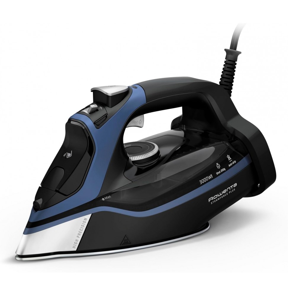 Rowenta DW9411D1 Ferro Stiro Vapore 3000W Microsteam 400 HD Anticalcare 4 Pezzi