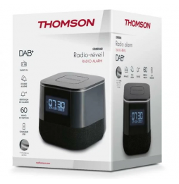Thomson Radiosveglia Digitale DAB+ FM CR80DAB Con Porta USB Di Ricarica Nero