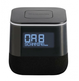 Thomson Radiosveglia Digitale DAB+ FM CR80DAB Con Porta USB Di Ricarica Nero