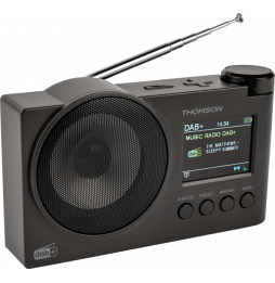 Thomson RT400DABBT Radio Sveglia DAB+ Bluetooth USB Batteria Ricaricabile Nero