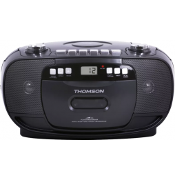 Thomson Radio Portatile DAB+ Lettore CD Cassette Registratore Schermo LCD Nero