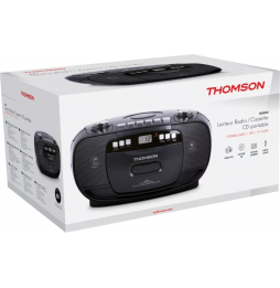 Thomson Radio Portatile DAB+ Lettore CD Cassette Registratore Schermo LCD Nero