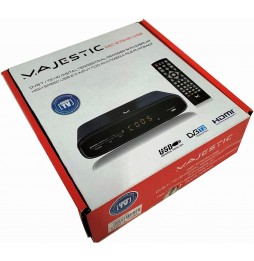 Majestic DEC 675 HD Decoder Digitale Terrestre DVB-T2 HEVC Main 10 HDMI Scart