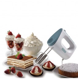 Ariete 1545 Sbattitore Breakfast 450W 5 Velocità Con Fruste E Ganci Bianco