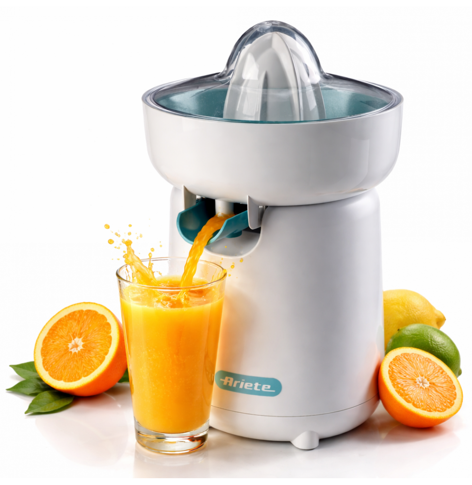 Ariete 417 Spremiagrumi Breakfast 40W Doppio Cono Beccuccio Antigoccia Bianco