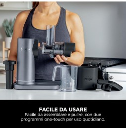 Ninja JC151EU Estrattore di Succo a Freddo Cold Press 150W 2Filtri Caraffa 700ml