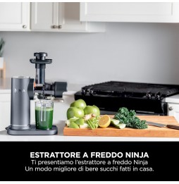 Ninja JC151EU Estrattore di Succo a Freddo Cold Press 150W 2Filtri Caraffa 700ml
