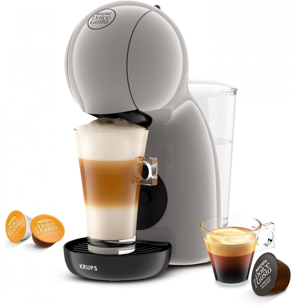 Krups Nescafé Dolce Gusto Piccolo XS Macchina Caffè Capsule 15 Bar 1500W Tortora