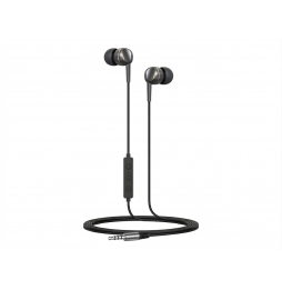 Unico Auricolari In-Ear Jack 3.5mm Microfono Nero Cavo 1.2m Chiamata HD