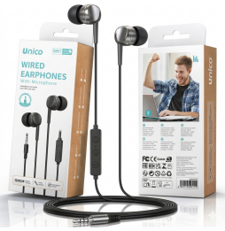 Unico Auricolari In-Ear Jack 3.5mm Microfono...