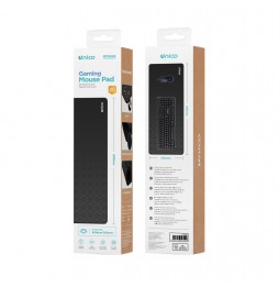 Unico Tappetino Per Mouse Da Gioco Nero In Tessuto Jacquard E Gomma 800x300x3mm