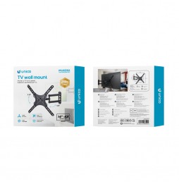 Unico Supporto TV Da Parete Retrattile E Girevole 14-43 Pollici Max 12kg Nero