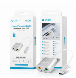 UNICO ADATTATORE SCHEDA AUDIO USB TYPE C 7.1...