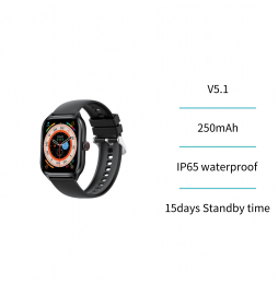 Unico Smartwatch Pro Max SW2214 Nero 2.01" LED Chiamate BT Cardio IP65 22mm