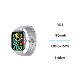 Unico Smartwatch Pro2 SW2782 Silver 1.83" LED Chiamate BT Cardio 100+ Sport 22mm