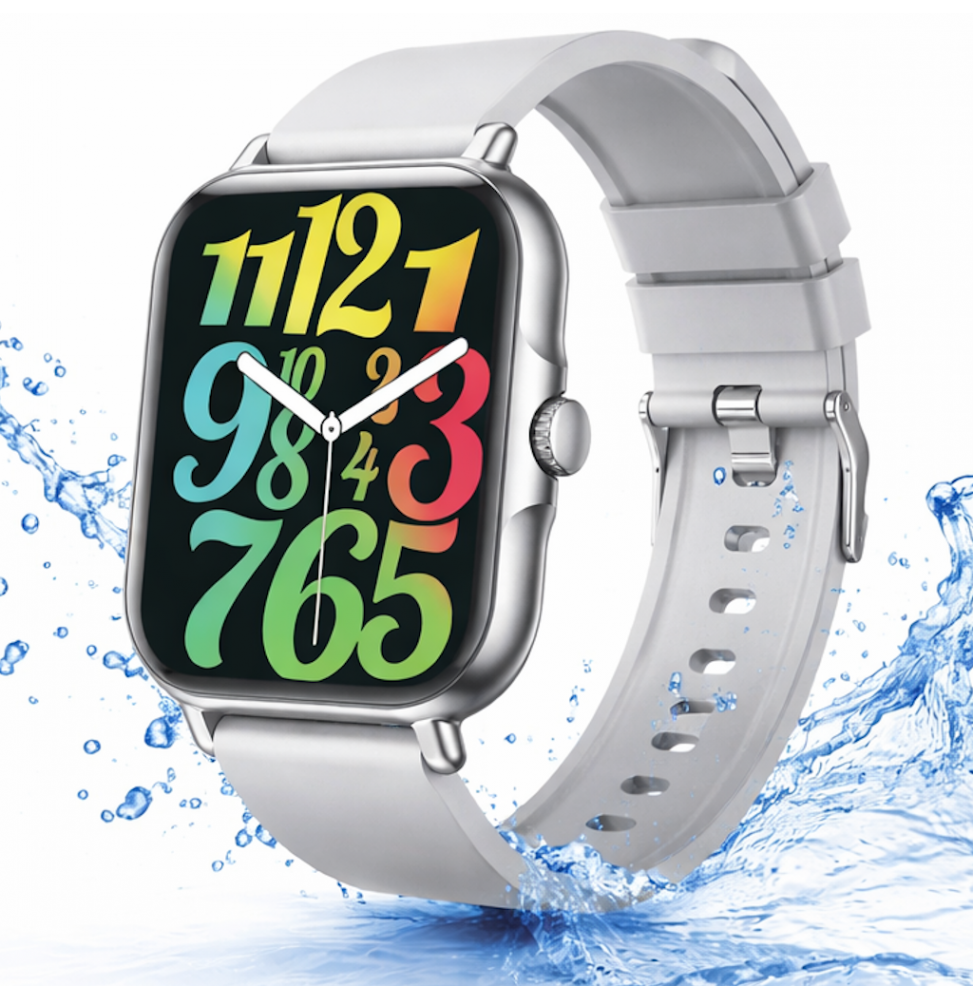 Unico Smartwatch Pro2 SW2782 Silver 1.83" LED Chiamate BT Cardio 100+ Sport 22mm