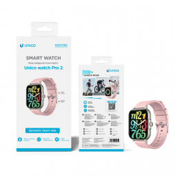 Unico Smartwatch Pro2 SW2782 Oro 1.83" LED Chiamate BT Cardio 100+ Sport 22mm