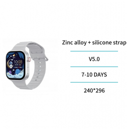 Unico Smartwatch Sport WS2175 Funzione AI Chiamate HD BT Silver 2" LED Cardio