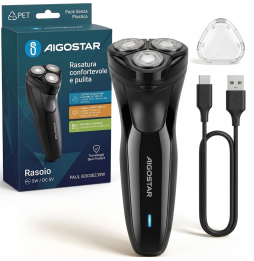 Aigostar Rasoio Elettrico Testina 3D Lame...