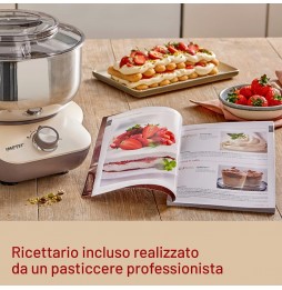 Imetec Cakelover Impastatrice Planetaria 5 litri 1500 Watt 6 Velocità in Acciaio Inox