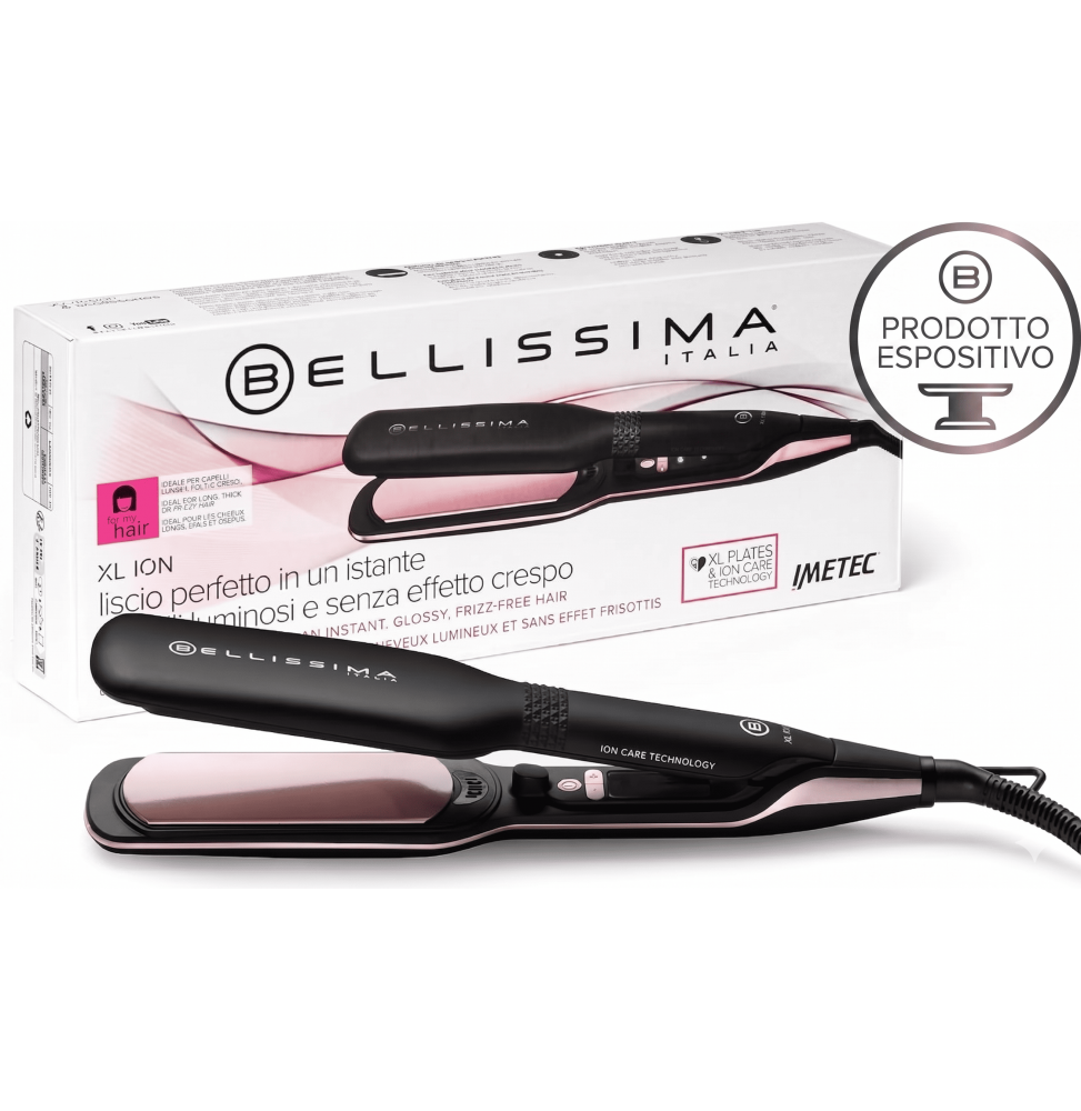 Bellissima Creativity XL Ion Piastra XL Ceramic Keratina 5 Temperature 150-230°C