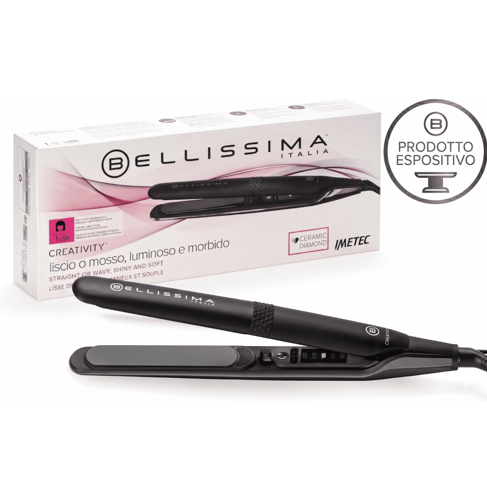 Imetec Bellissima Creativity Piastra Capelli Ceramica Diamond 150/230°C