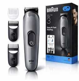 Braun Rasoio Elettrico Rifinitore All-In-One...