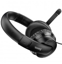 Hoco W103 Magic Tour Cuffie Gaming Microfono Omnidirezionale Jack 3.5mm Nero