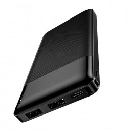 Hoco J72 Batteria Esterna Powerbank 10000mAh 2xUSB Type-C Micro-USB Nero