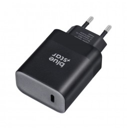 Blue Star Caricabatterie Rete 45W USB-C Power Delivery Quick Charge 4.0 Nero
