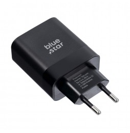 Blue Star Caricabatterie Rete 45W USB-C Power Delivery Quick Charge 4.0 Nero