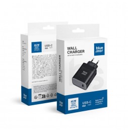 Blue Star Caricabatterie Rete 45W USB-C Power Delivery Quick Charge 4.0 Nero