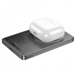 Hoco Q26 Powerbank MagSafe 5000mAh 20W PD QC Lega Di Alluminio Ultrasottile Grigio