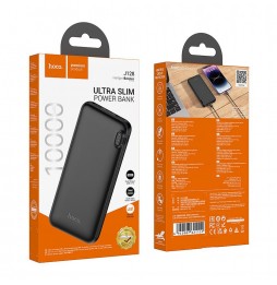 Hoco J128 Batteria Esterna Powerbank 10000mAh 2xUSB Micro-USB Type-C Nero