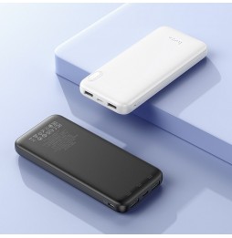 Hoco J128 Batteria Esterna Powerbank 10000mAh 2xUSB Micro-USB Type-C Bianco